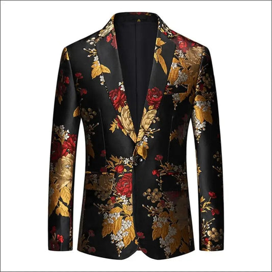 2022 Men Spring Printing Business Suit Jackets/Male Slim Fit