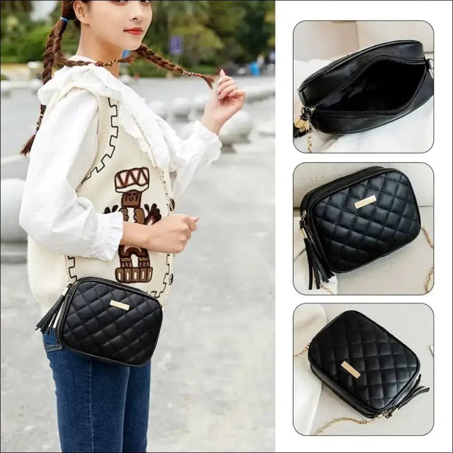 2022 New Fashion Female Shoulder Bag Rhombus Embroidered