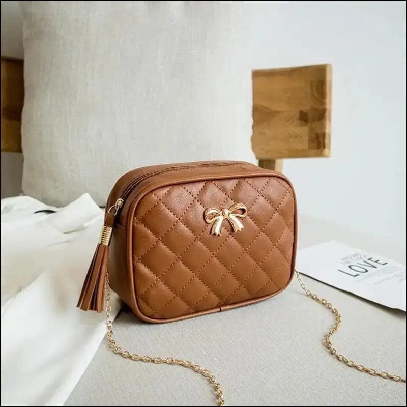 2022 New Fashion Female Shoulder Bag Rhombus Embroidered