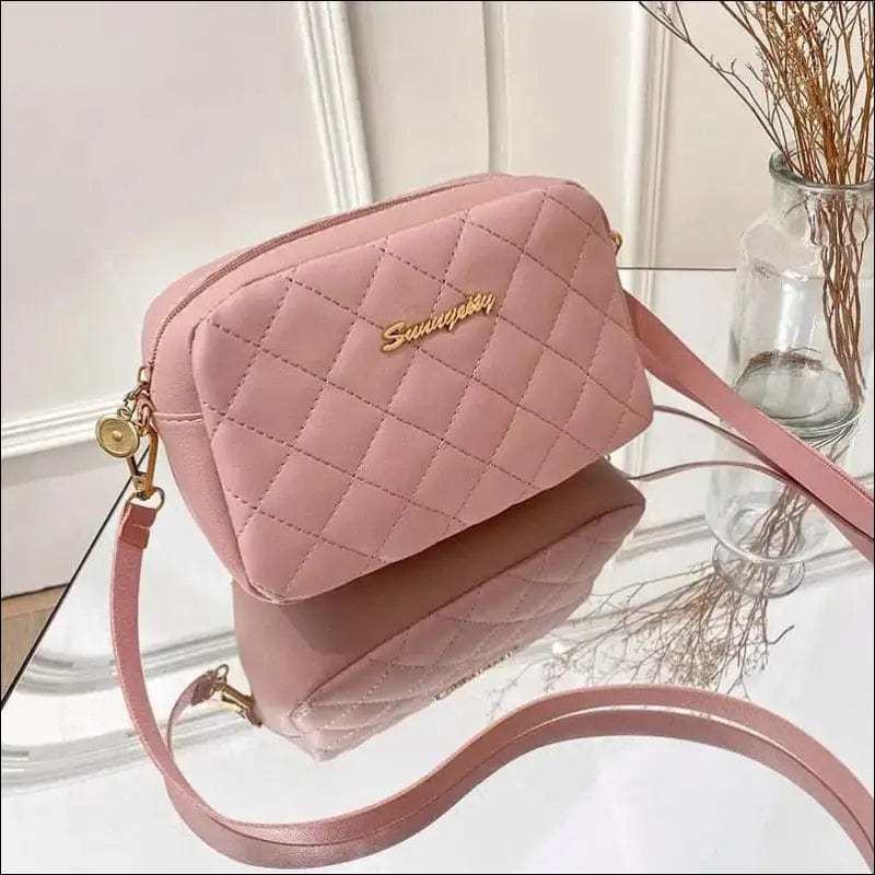 2022 New Fashion Female Shoulder Bag Rhombus Embroidered