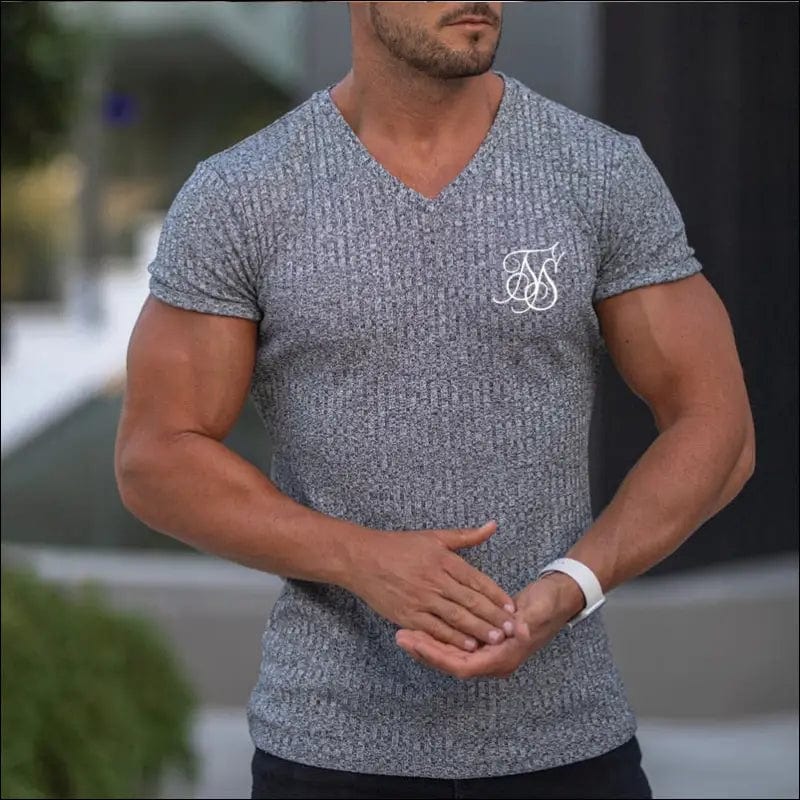 2022 NEW Sik Silk T Shirt Men Summer Short Sleeve