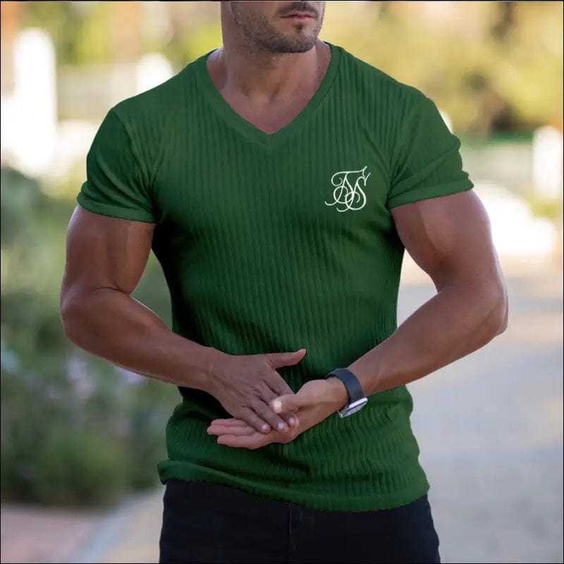 2022 NEW Sik Silk T Shirt Men Summer Short Sleeve