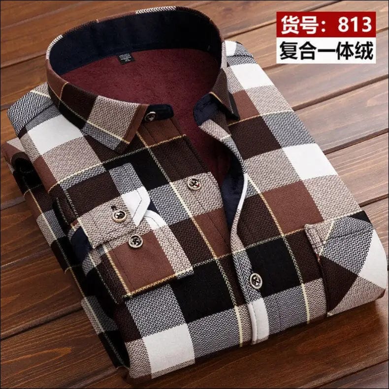 2022 winter Men’s fashion smart casual warm long Sleeve