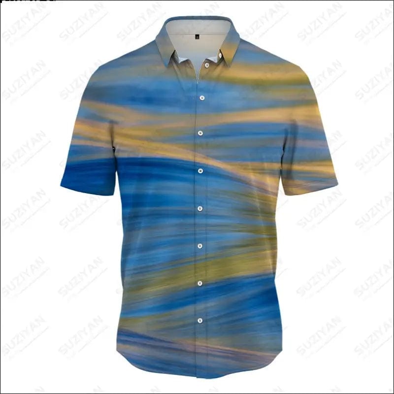 2023 Hot Selling Hawaiian Shirts Men’s Dolphin 3D Printing