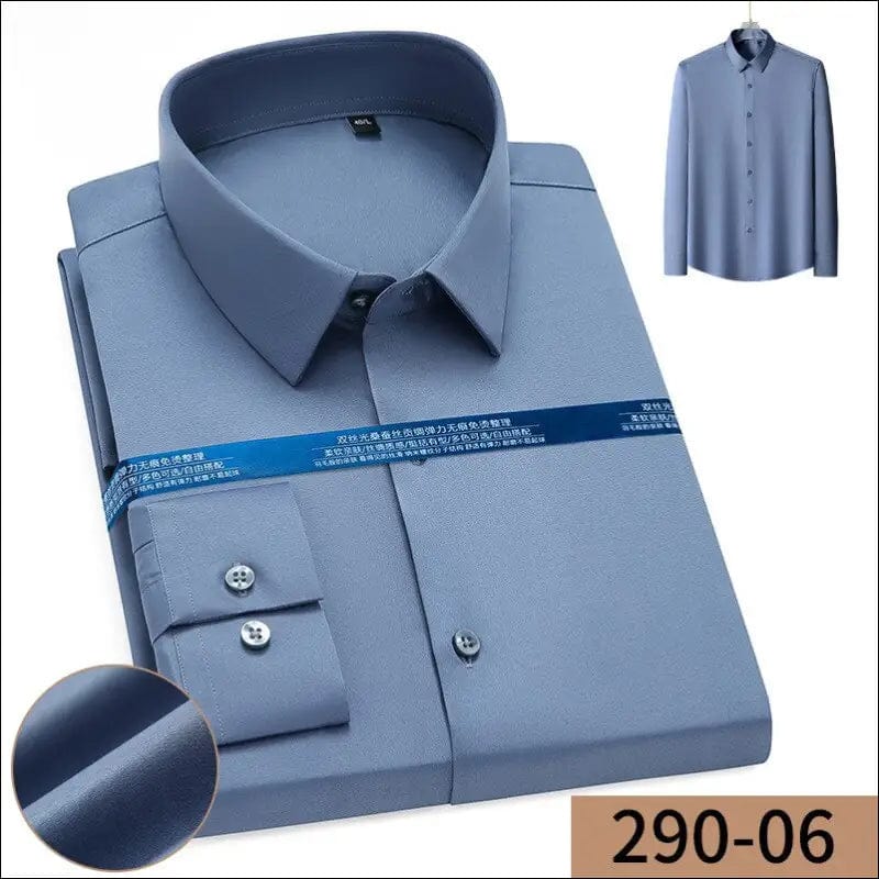 2023 long-sleeved shirt Men’s spring and autumn business