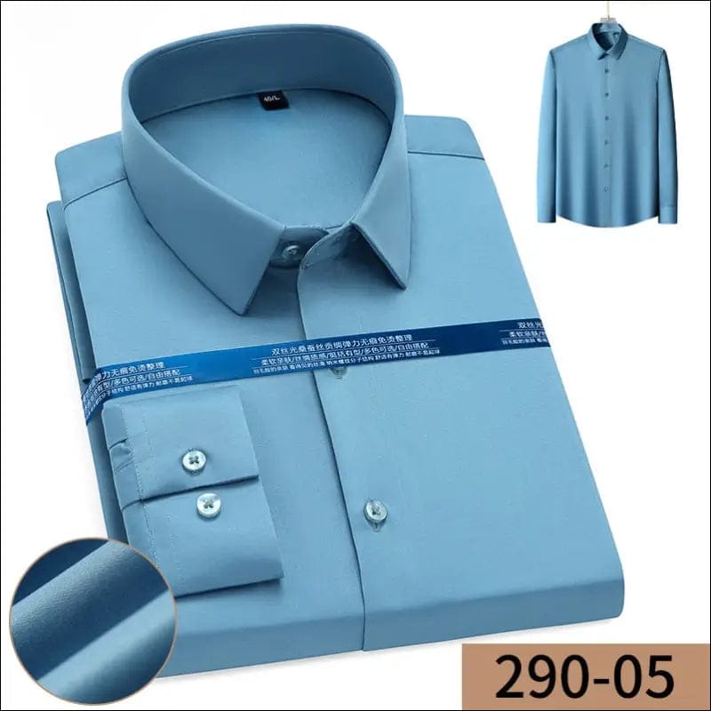 2023 long-sleeved shirt Men’s spring and autumn business