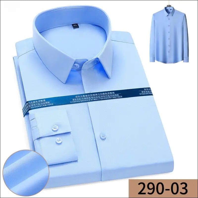 2023 long-sleeved shirt Men’s spring and autumn business