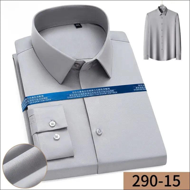 2023 long-sleeved shirt Men’s spring and autumn business