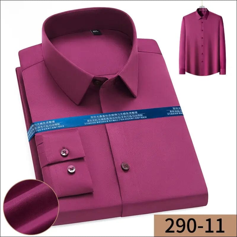 2023 long-sleeved shirt Men’s spring and autumn business