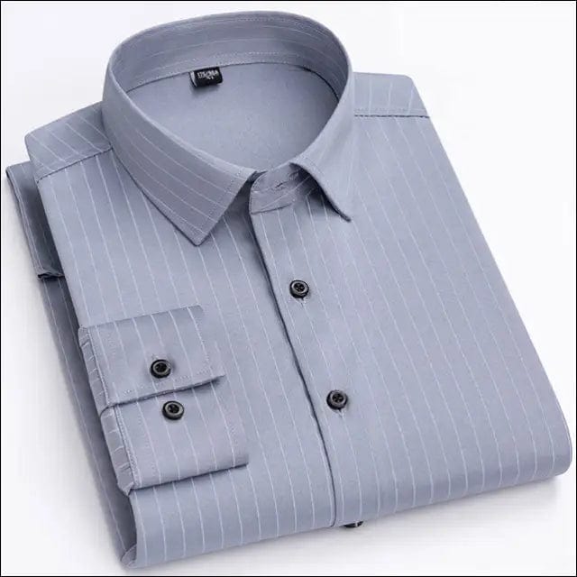 2023 New Men’s Stretchy Dress Shirts Luxury Long Sleeved