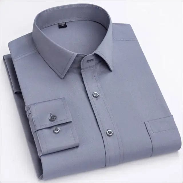 2023 New Men’s Stretchy Dress Shirts Luxury Long Sleeved