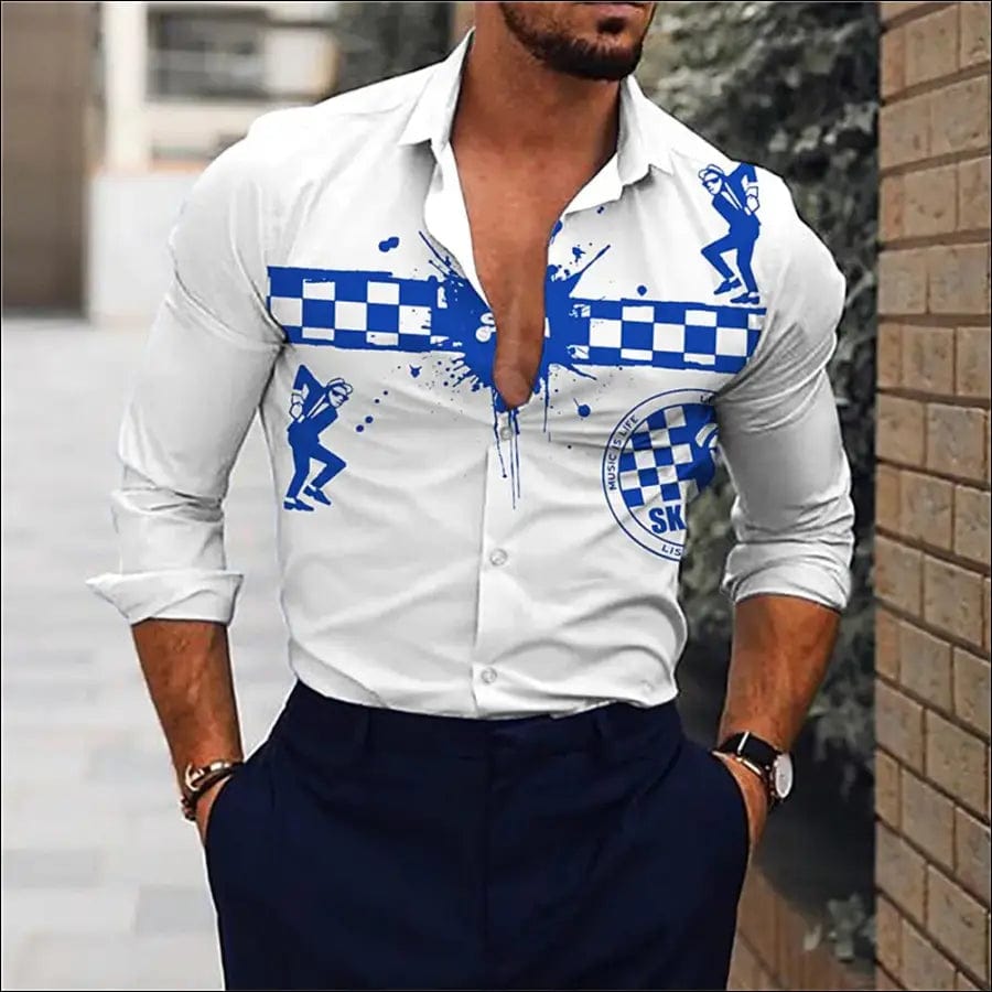 2023 Spring Fashion Social Men’s High Quality Long sleeved