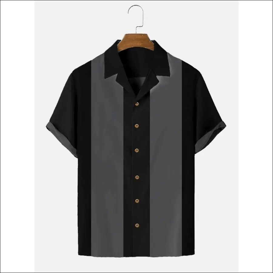 2023 Stripes Simple Casual shirts men European Size Men’s