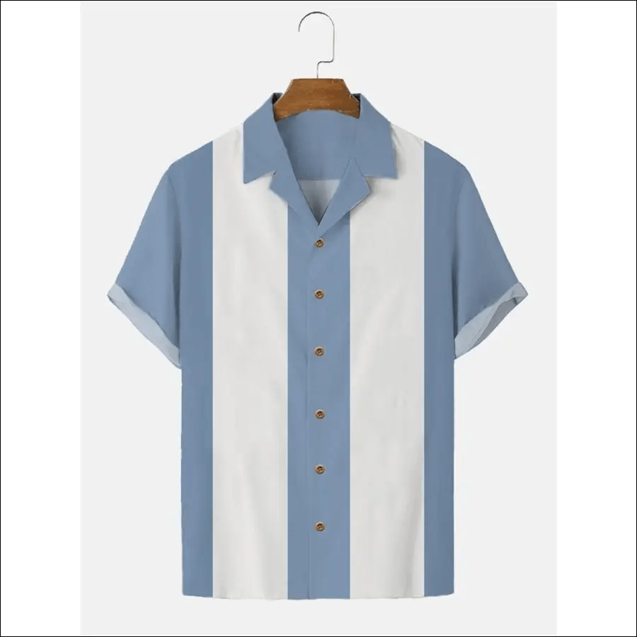 2023 Stripes Simple Casual shirts men European Size Men’s