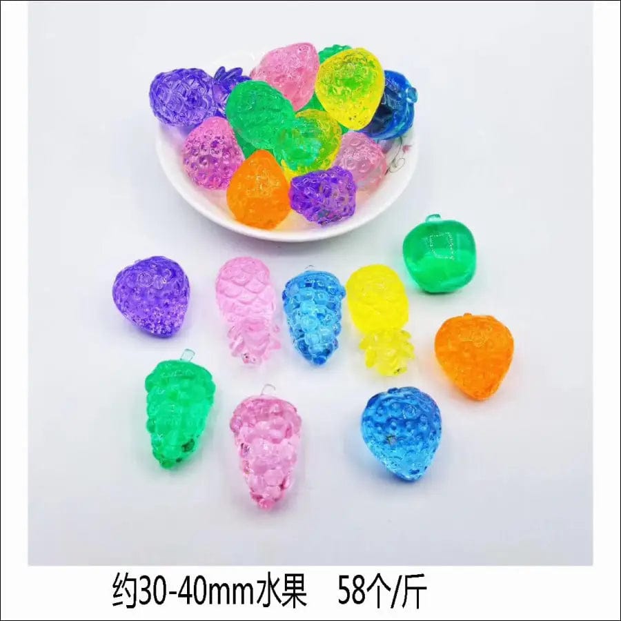 20mm multicolored diamond acrylic colorful gemstone