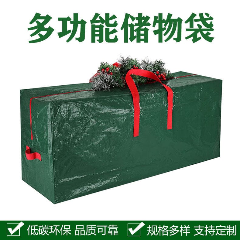 Christmas Storage Bag for Artificial Decomposable Trees in Red - Holiday Organizing and Collecting Tree Bag