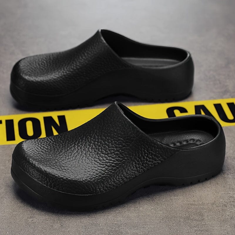 Men's Solid EVA Chef Shoes, Comfy Non Slip Waterproof Casual Work Shoes For Men's Indoor Work Out Activities