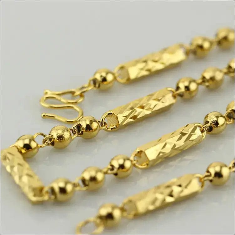 24K brass material vacuum electro-plated genuine necklace