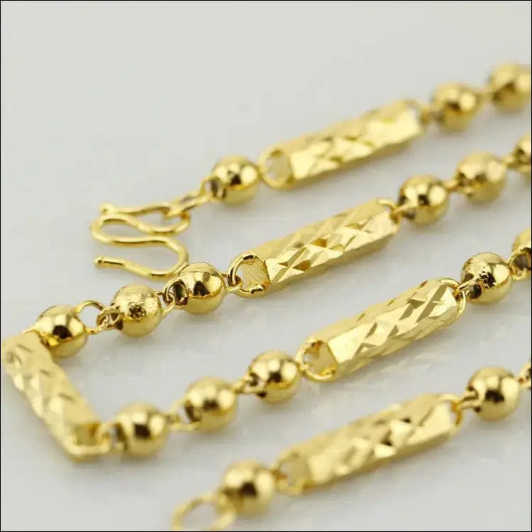 24K brass material vacuum electro-plated genuine necklace