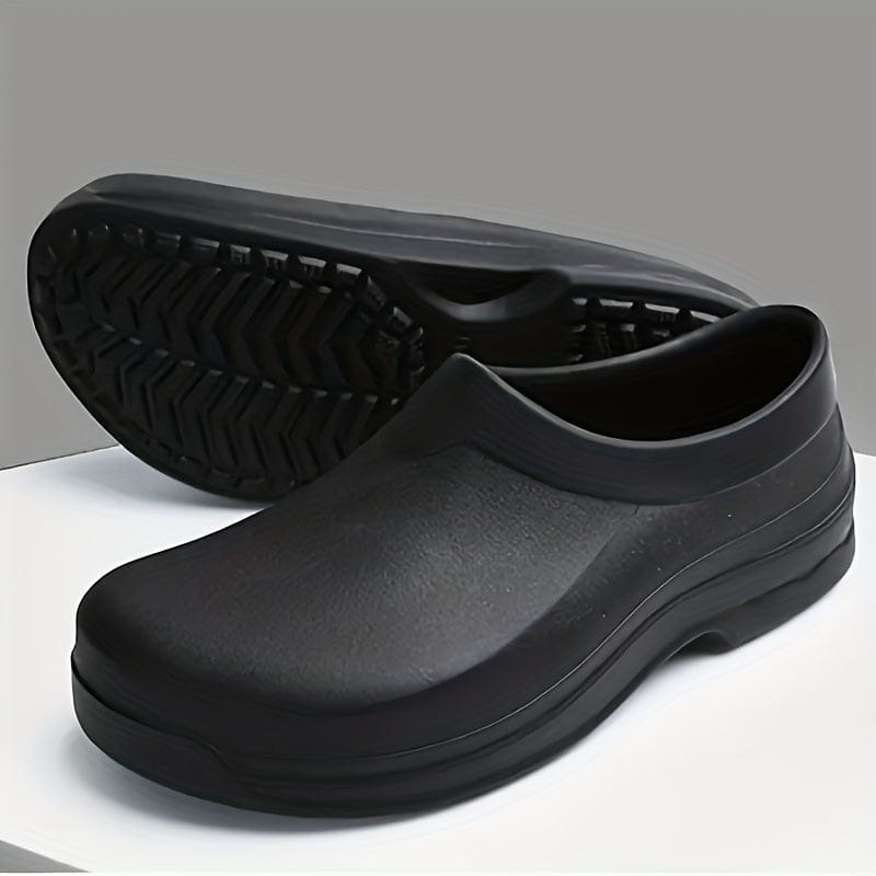 Men's Slip On Chef Shoes Waterproof Non-slip Oil Resistant Multifunctional Work Shoes