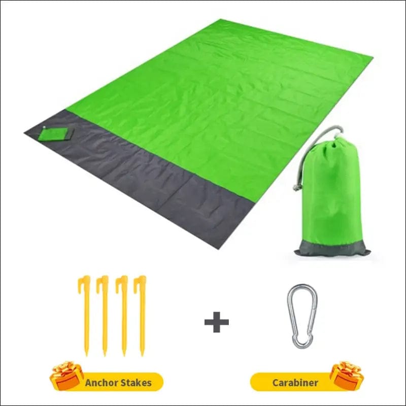 2x2.1m Waterproof Pocket Beach Blanket Folding Camping Mat