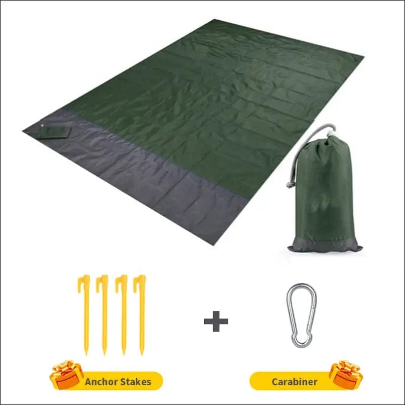 2x2.1m Waterproof Pocket Beach Blanket Folding Camping Mat