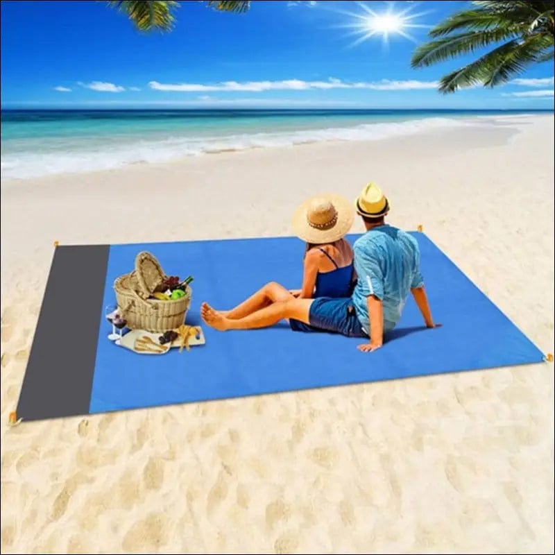 2x2.1m Waterproof Pocket Beach Blanket Folding Camping Mat