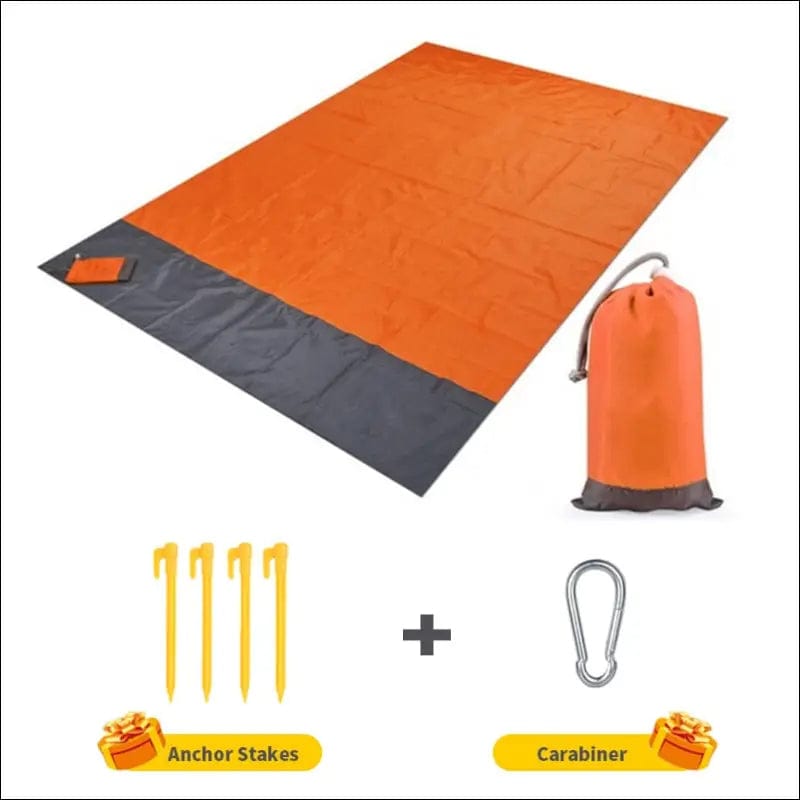 2x2.1m Waterproof Pocket Beach Blanket Folding Camping Mat