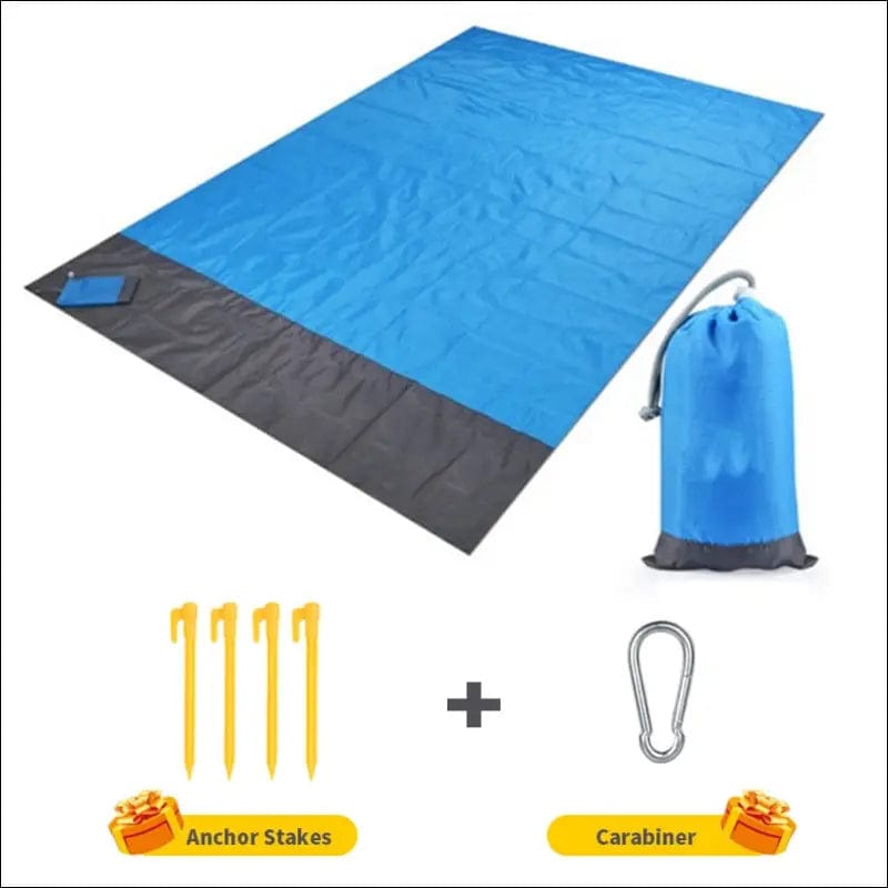 2x2.1m Waterproof Pocket Beach Blanket Folding Camping Mat