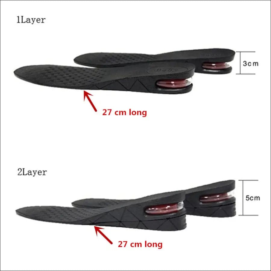 3-9cm Height Increase Insole Cushion Lift Adjustable Cut