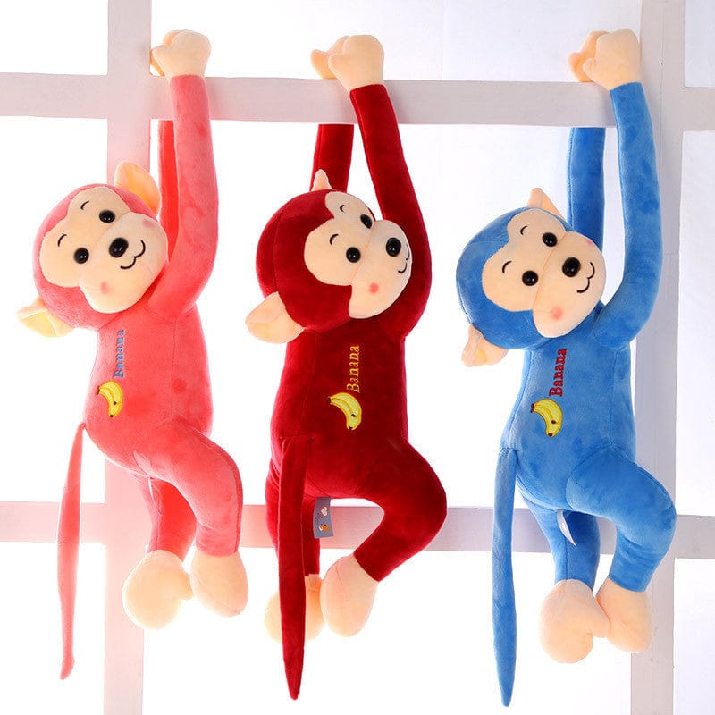 Plush toy monkey doll cute long arm monkey doll electric car anti-hit monkey pillow curtain monkey birthday gift