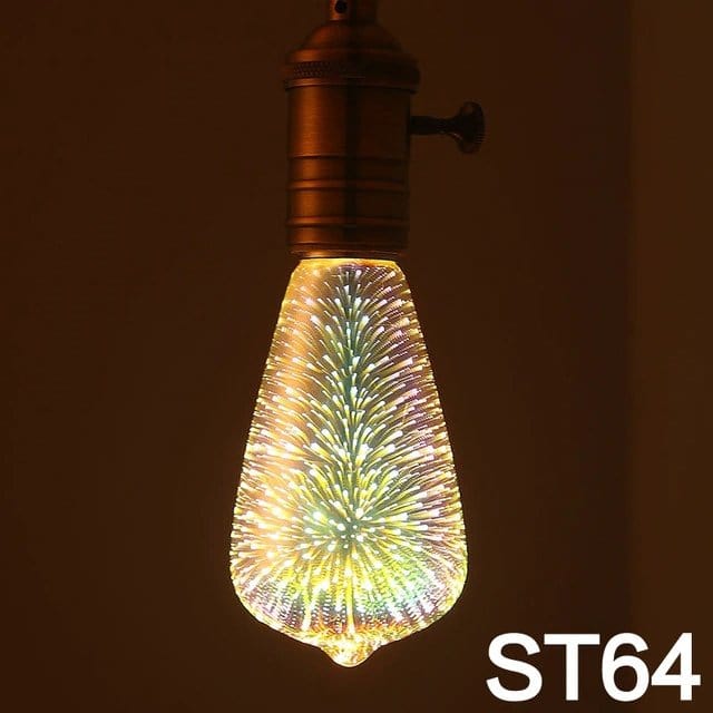 3D Fireworks LED Light Bulb