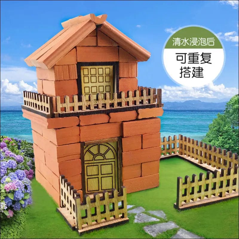 3D small house mud madrs cover children’s toy architecture