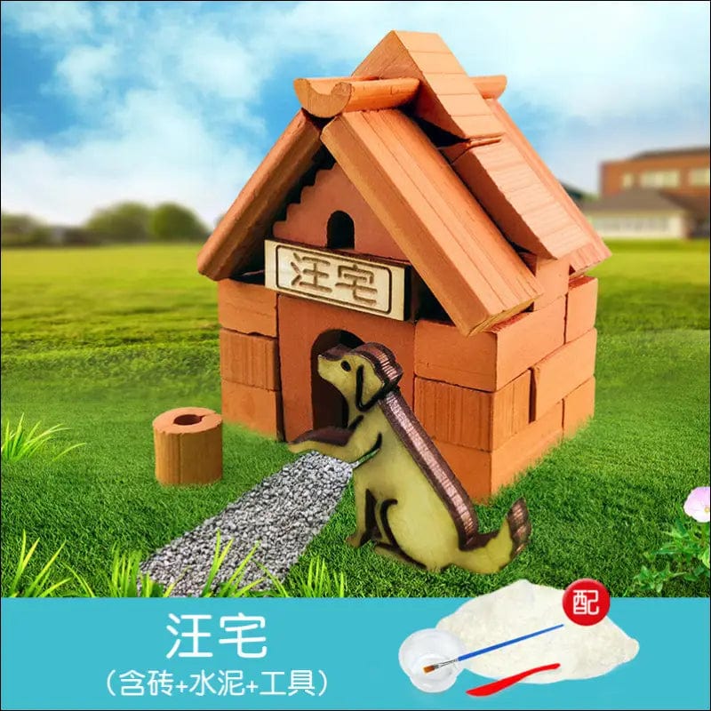 3D small house mud madrs cover children’s toy architecture