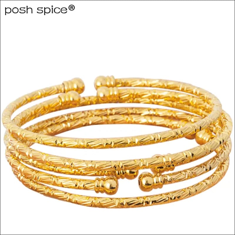 3mm African bangles for woman Ball Dubai bracelet