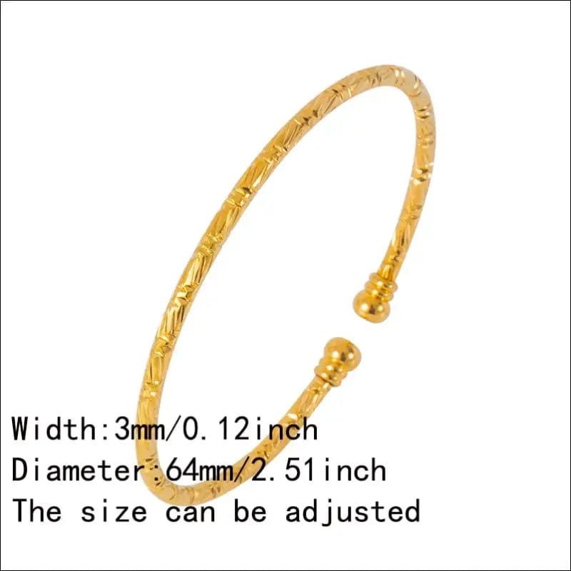 3mm African bangles for woman Ball Dubai bracelet