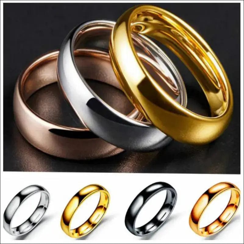 4 mm 6mm wide steel color black golden inside and outside