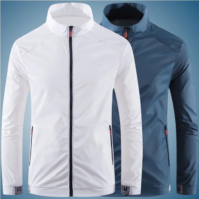 Chaqueta de Golf para hombre, chaqueta informal impermeable con protección solar, cortavientos, abrigo con cremallera, primavera y otoño, 2022