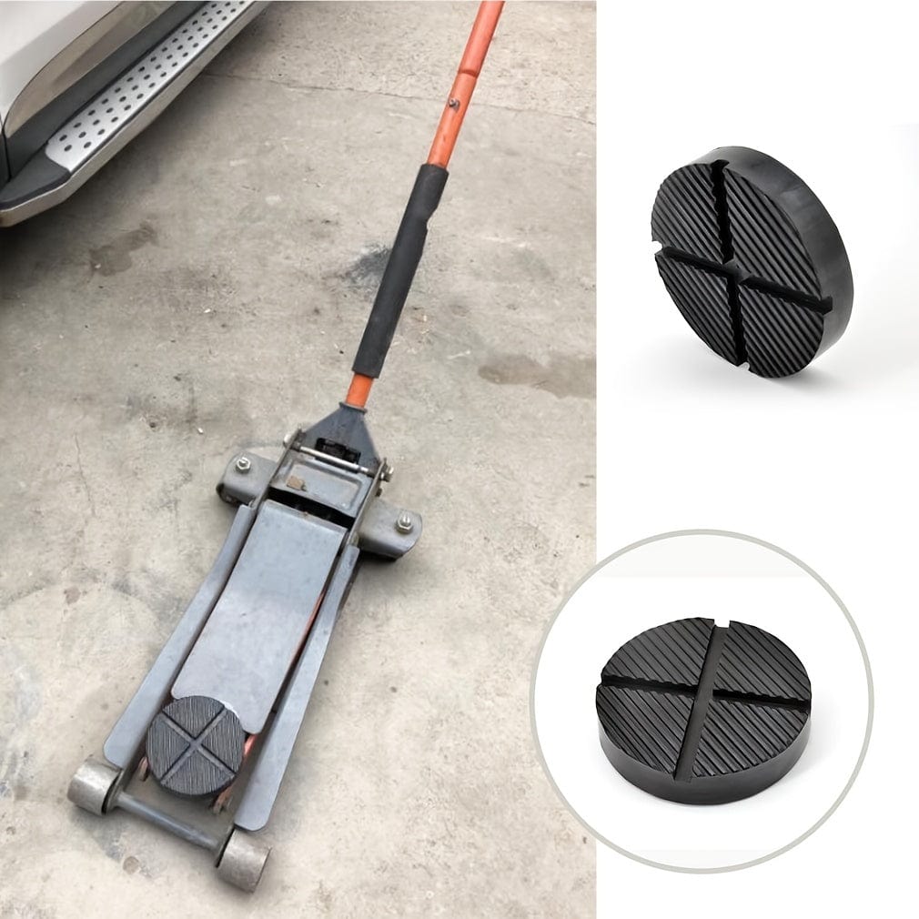 Car Lift Jack Stand Pads Black Rubber Slotted Floor Pad Frame Rail Adapte Auto SUV Van Pickup Lift Rubbers Jack Pads