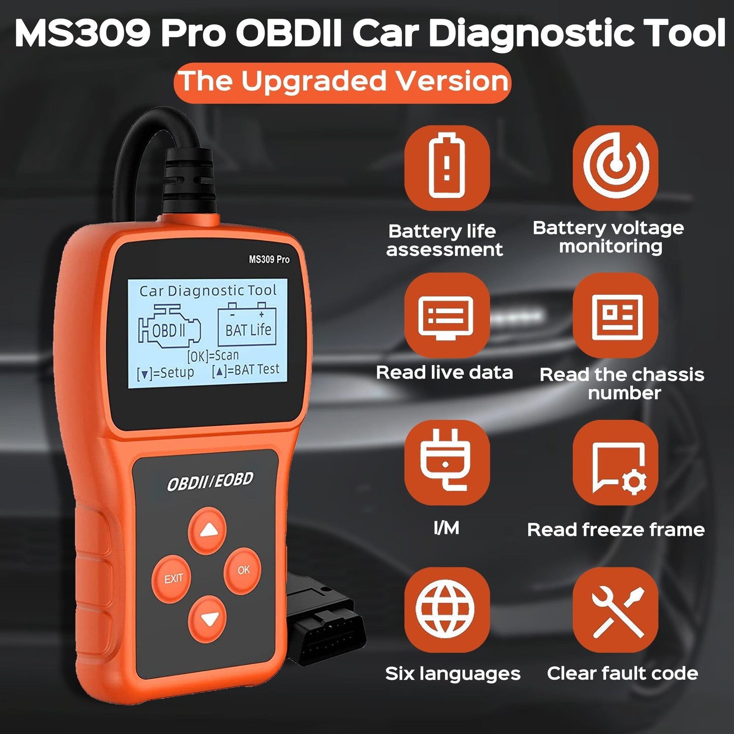 Auto OBD2 Scanner: Check Your Car's Health & Battery With This Diagnostic Scan Tool!