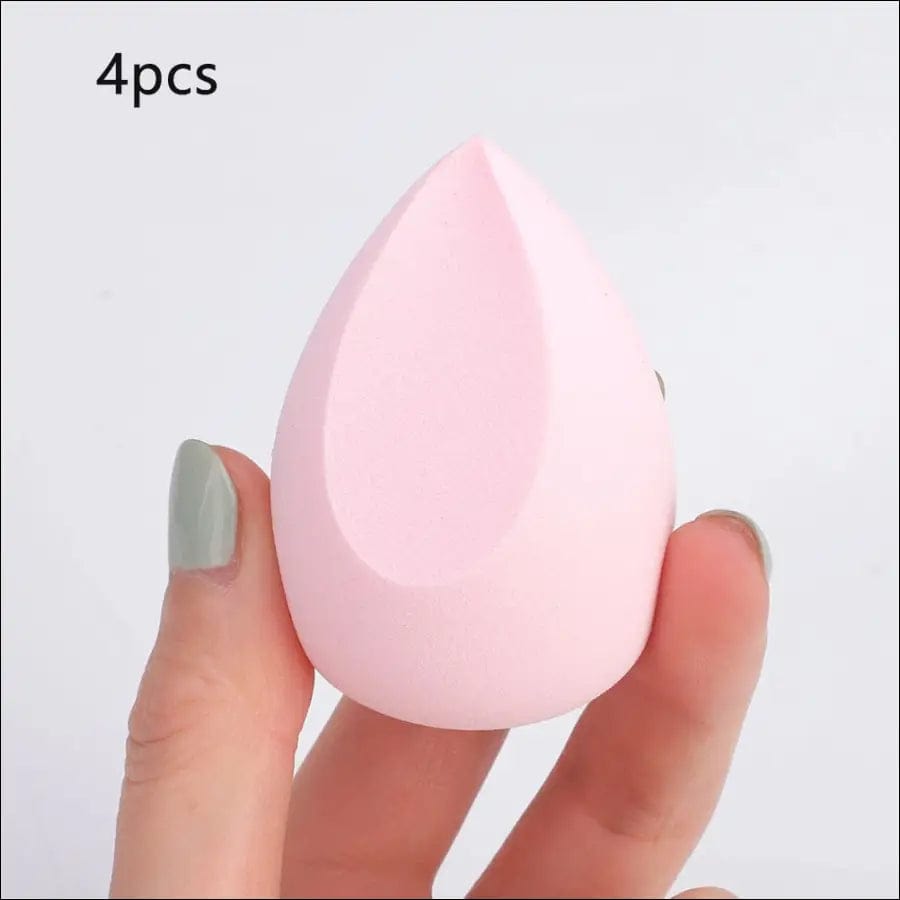 4pcs Makeup Blender Cosmetic Puff Sponge with Storage Box