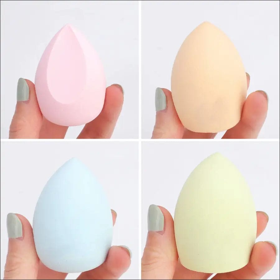 4pcs Makeup Blender Cosmetic Puff Sponge with Storage Box