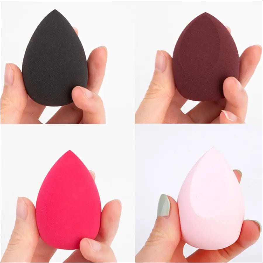 4pcs Makeup Blender Cosmetic Puff Sponge with Storage Box