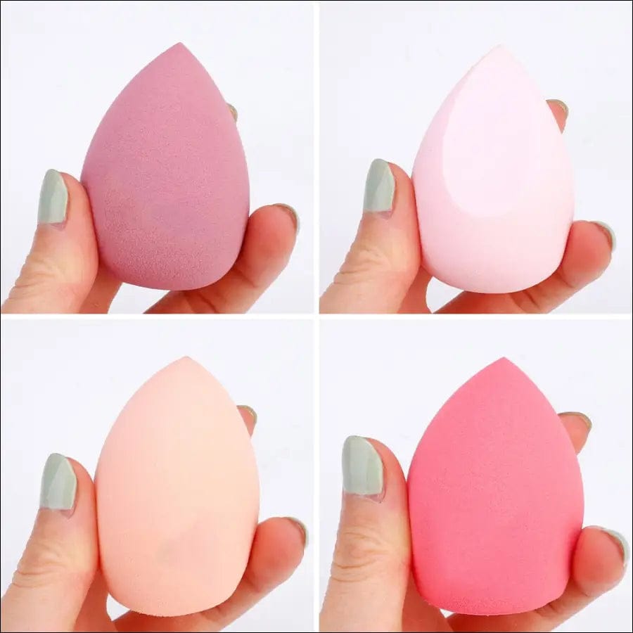 4pcs Makeup Blender Cosmetic Puff Sponge with Storage Box