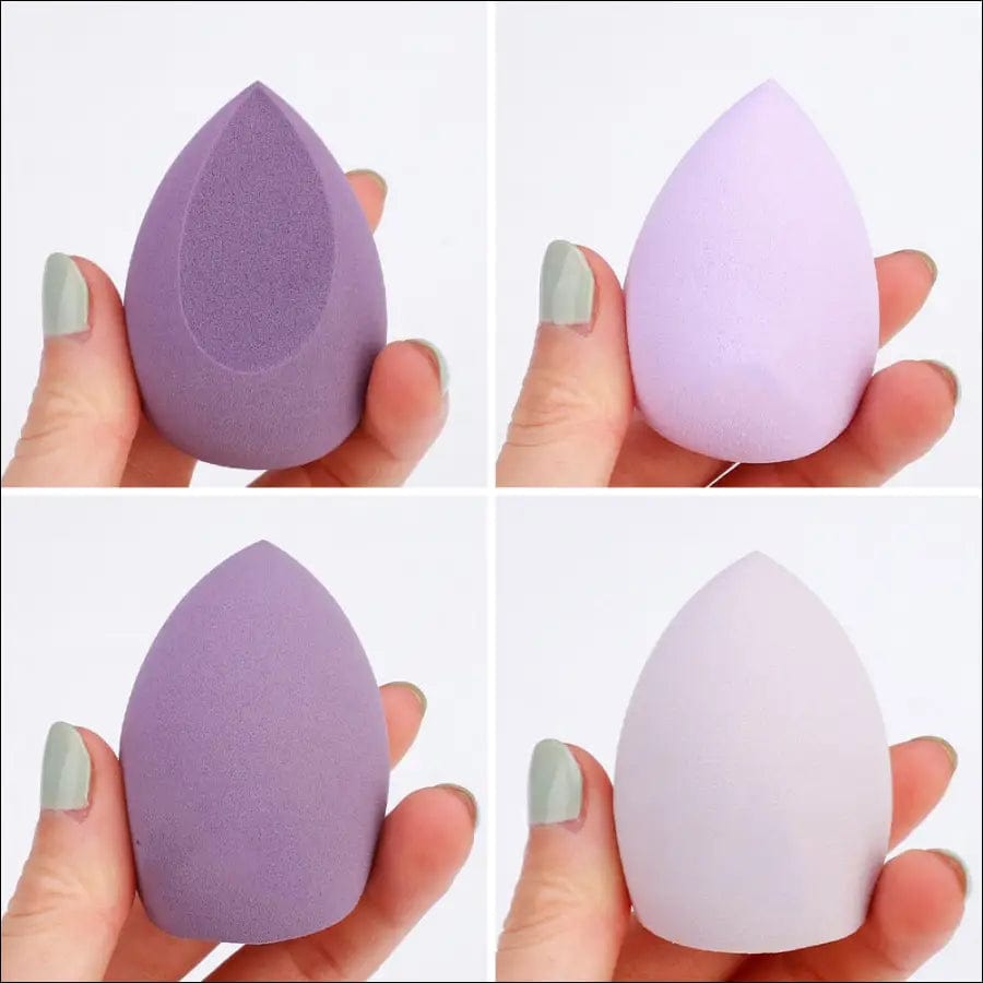 4pcs Makeup Blender Cosmetic Puff Sponge with Storage Box