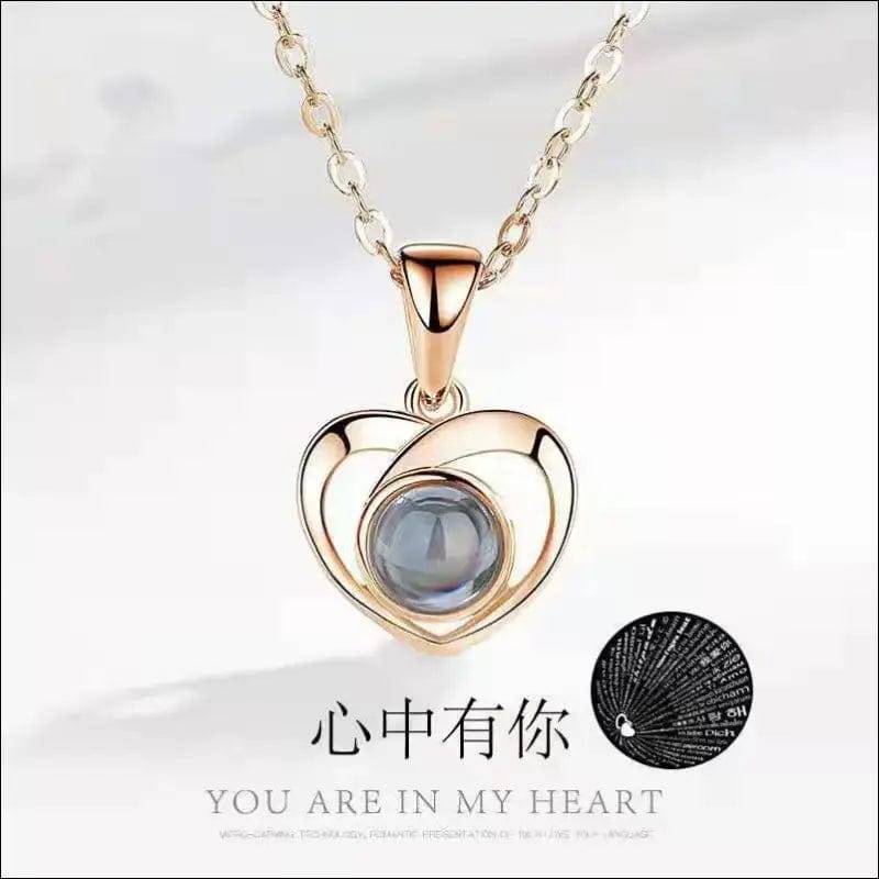 50 Gift Love Necklace Female Light Luxury Niche Clavicle