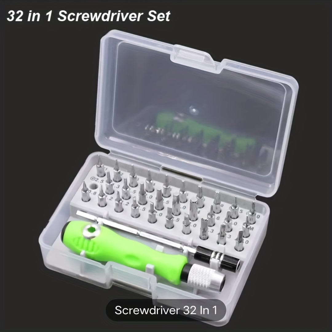 32-Piece Multifunctional Magnetic Precision Screwdriver Set - Perfect for Phone, Computer & Electronics Repair!