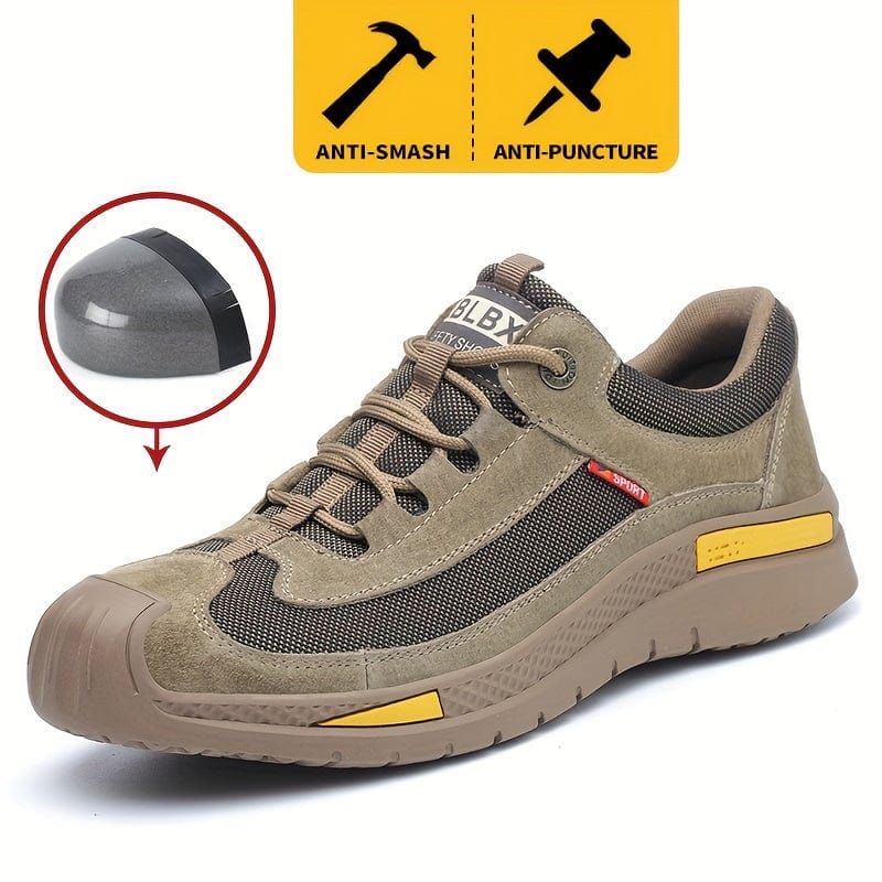 Men's Puncture Proof Steel Toe Anti-Smashing Non-Slip Work Safety Shoes