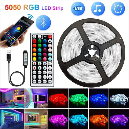 5V USB WIFI Bluetooth 1M-30M 5050 Led Strips Light