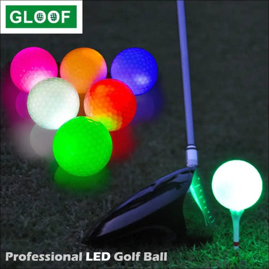 6Pcs Glow Golf Balls LED in The Dark Flashing Ball Light up